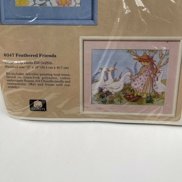 Vintage The Creative Circle 0347 Feathered Friends Stitchery Craft Kit Unopened - Picture 2 of 9
